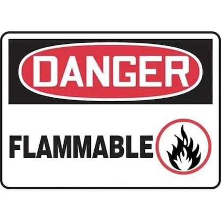 Accuform OSHA DANGER SAFETY SIGN FLAMMABLE MCHL015XT MCHL015XT